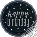 Unique Party: 8 Piatti Carta 23 Cm Compleanno Happy birthday giochi