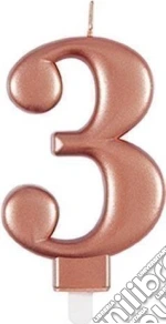 Unique Party: Met Rose Gld Num 3 Bday Cndl giochi