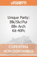 Unique Party: Blk/Slv/Pur Blln Arch Kit-40Pc giochi
