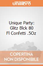 Unique Party: Glitz Blck 80 Fl Confetti .5Oz giochi