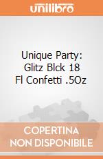 Unique Party: Glitz Blck 18 Fl Confetti .5Oz giochi