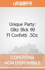 Unique Party: Glitz Blck 90 Fl Confetti .5Oz giochi
