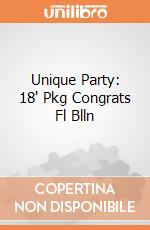 Unique Party: 18' Pkg Congrats Fl Blln giochi