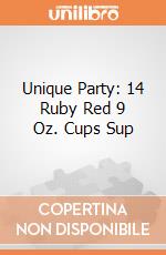 Unique Party: 14 Ruby Red 9 Oz. Cups Sup gioco
