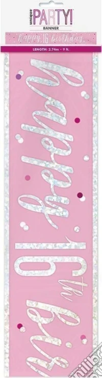 Unique Party: Glitz Pink 16 Prism Bnnr-9Ft giochi