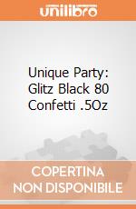 Unique Party: Glitz Black 80 Confetti .5Oz gioco