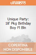 Unique Party: 18' Pkg Birthday Boy Fl Bln giochi