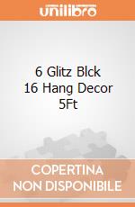 6 Glitz Blck 16 Hang Decor 5Ft gioco