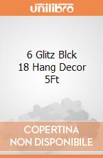 6 Glitz Blck 18 Hang Decor 5Ft gioco