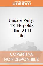 Unique Party: 18' Pkg Glitz Blue 21 Fl Bln giochi