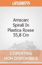 Amscan: Spirali In Plastica Rosse 55,8 Cm gioco di Giocoplast