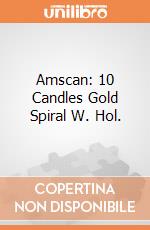 Amscan: 10 Candles Gold Spiral W. Hol. giochi