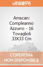 Amscan: Compleanno Azzurro - 16 Tovaglioli 33X33 Cm gioco di Giocoplast