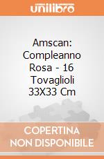 Compleanno Rosa - 16 Tovaglioli 33X33 Cm