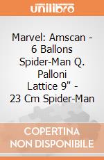 Marvel: Amscan - 6 Ballons Spider-Man Q. Palloni Lattice 9