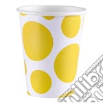 Solid Colour Dots Yellow - 8 Bicchieri 200Ml