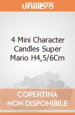 4 Mini Character Candles Super Mario H4,5/6Cm gioco