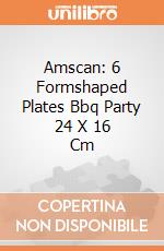 Amscan: 6 Formshaped Plates Bbq Party 24 X 16 Cm gioco