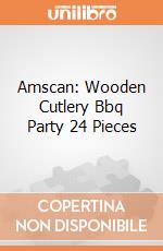 Amscan: Wooden Cutlery Bbq Party 24 Pieces gioco