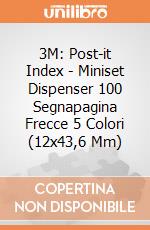 3M: Post-it Index - Miniset Dispenser 100 Segnapagina Frecce 5 Colori (12x43,6 Mm) gioco di 3M