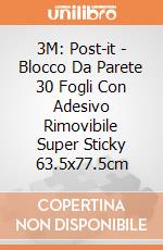 3M: Post-it - Blocco Da Parete 30 Fogli Con Adesivo Rimovibile Super Sticky 63.5x77.5cm gioco di 3M