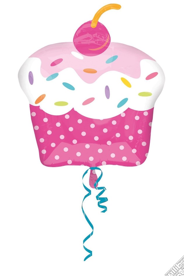 Palloncino Mylar Cupcake Party gioco di Giocoplast