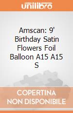 Amscan: 9' Birthday Satin Flowers Foil Balloon A15 A15 S giochi