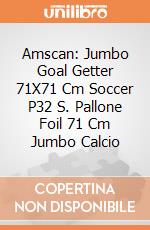 Amscan: Jumbo Goal Getter 71X71 Cm Soccer P32 S. Pallone Foil 71 Cm Jumbo Calcio giochi