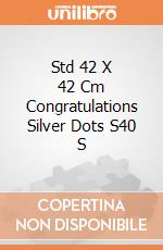 Std 42 X 42 Cm Congratulations Silver Dots S40 S giochi