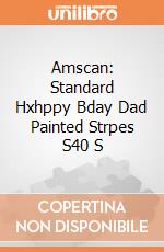 Amscan: Standard Hxhppy Bday Dad Painted Strpes S40 S giochi