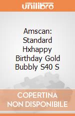 Amscan: Standard Hxhappy Birthday Gold Bubbly S40 S giochi