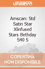 Amscan: Std Satin Star Xlinfused Stars Birthday S40 S giochi