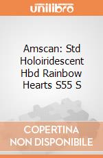 Amscan: Std Holoiridescent Hbd Rainbow Hearts S55 S giochi
