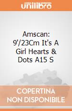Amscan: 9'/23Cm It's A Girl Hearts & Dots A15 S giochi