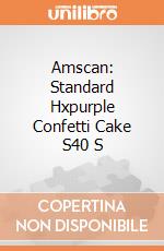 Amscan: Standard Hxpurple Confetti Cake S40 S giochi