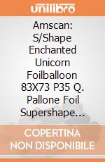 Amscan: S/Shape Enchanted Unicorn Foilballoon 83X73 P35 Q. Pallone Foil Supershape 83X70 Cm Unicorno Incantato giochi