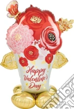 Anagram: Airloonz Large Hvd Satin Painted Flowers P71 Sv. Pallone Foil Airloonz Happy Valentine Satin Painted Flowers 99X134Cm giochi