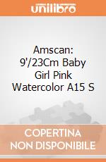 Amscan: 9'/23Cm Baby Girl Pink Watercolor A15 S giochi