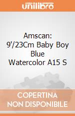 Amscan: 9'/23Cm Baby Boy Blue Watercolor A15 S giochi