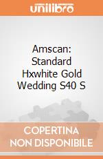 Amscan: Standard Hxwhite Gold Wedding S40 S giochi