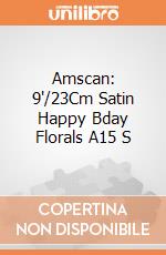 Amscan: 9'/23Cm Satin Happy Bday Florals A15 S giochi