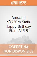 Amscan: 9'/23Cm Satin Happy Birthday Stars A15 S giochi