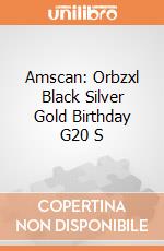 Amscan: Orbzxl Black Silver Gold Birthday G20 S giochi