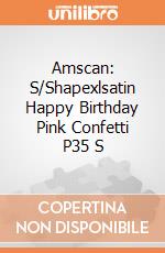 Amscan: S/Shapexlsatin Happy Birthday Pink Confetti P35 S giochi