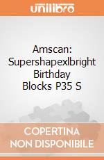Amscan: Supershapexlbright Birthday Blocks P35 S giochi