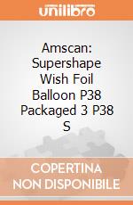 Amscan: Supershape Wish Foil Balloon P38 Packaged 3 P38 S giochi