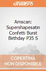 Amscan: Supershapesatin Confetti Burst Birthday P35 S giochi