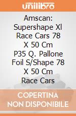 Amscan: Supershape Xl Race Cars 78 X 50 Cm P35 Q. Pallone Foil S/Shape 78 X 50 Cm Race Cars giochi