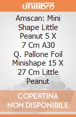 Amscan: Mini Shape Little Peanut 5 X 7 Cm A30 Q. Pallone Foil Minishape 15 X 27 Cm Little Peanut giochi