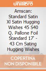 Amscan: Standard Satin Xl Satin Hugging Wishes 45 S40 Q. Pallone Foil Standard 17' - 43 Cm Sating Hugging Wishes giochi